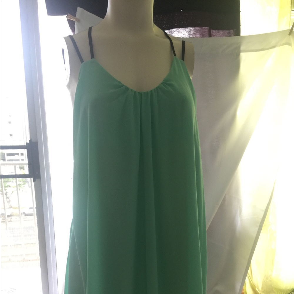 Mint midi dress ☀️💚🖤